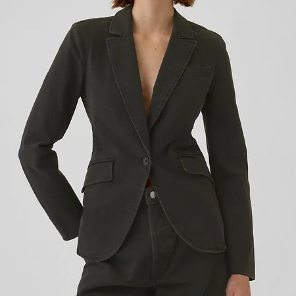 GAP  Denim Blazer 10 Petite | black wash